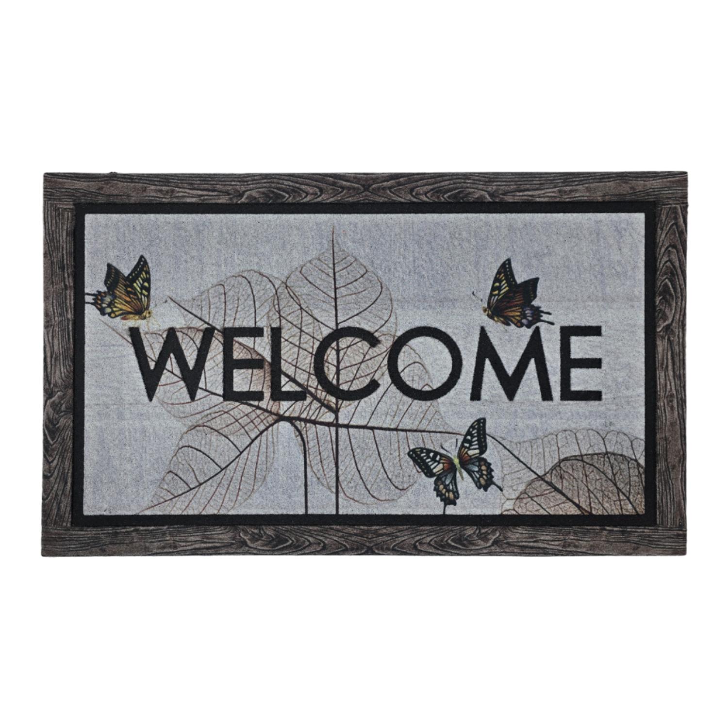 Fliperex - Alfombra Limpiapies Felpudo Alfombra De Entrada Mariposas