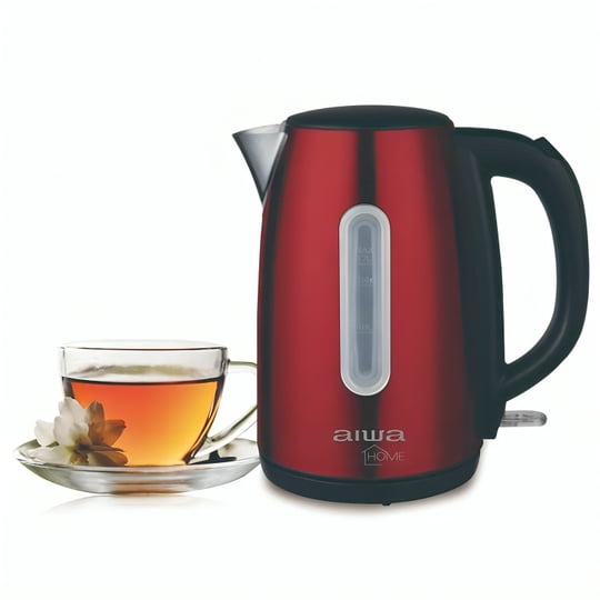 Genérico - Hervidor Aiwa Hervidor Eléctrico Aiwa Acero Inoxidable 1.7l Rojo