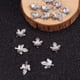 thumbnail image 4 of 100 colgantes pequeños de hoja de arce de acero inoxidable 316 con anilla para bisutería, collares, pulseras, pendientes y manualidades (15,5 x 11 mm), 4 of 7