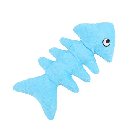 Defensor - Peluche Para Mascotas De Forma De Pez Color Celeste