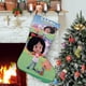 thumbnail image 1 of Cleo y Cuquín Tema: Calcetines de Navidad, fino lino blanco para colgar en escaleras y chimenea, decoración navideña para el hogar, regalo de Navidad. 45cm × 32cm, 1 of 5