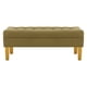thumbnail image 1 of Banqueta Wood 2c Felpa 01 Verde Musgo, 1 of 4
