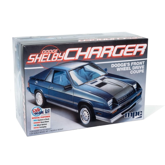 Kit de modelo MPC Dodge Shelby Charger 1986 a escala 1:64