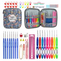 Magideal - De Agujas De Tejer, Agujas De Tejer De Tamaños Con Estuche De Almacenamiento Para Principiantes O De Las Manualidades.