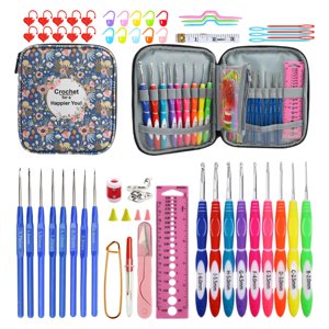 Magideal - De Agujas De Tejer, Agujas De Tejer De Tamaños Con Estuche De Almacenamiento Para Principiantes O De Las Manualidades.