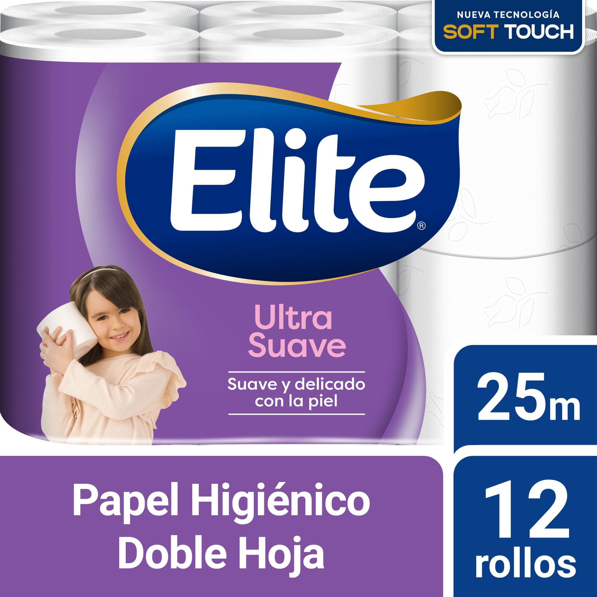 Papel Higiénico Ultra Suave Doble Hoja 25 M 12 Un Elite
