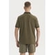 thumbnail image 3 of Polera Hombre Pique Wafle Con Botones Verde Olivo, 3 of 4