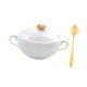 thumbnail image 5 of Tazón Para Servir De 9.8 Oz (4.5"), Tazón Para Sopa De Cebolla Francesa, Para Helado, Pasta, Estofado De Res, Con Tapa Dorada Y Asa, 5 of 5