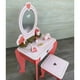 thumbnail image 5 of Tocador Retro Rosado Con Accesorios, 5 of 6