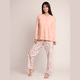 thumbnail image 1 of Pijama algodón estampado de flor abotonado 261503 - S, 1 of 2
