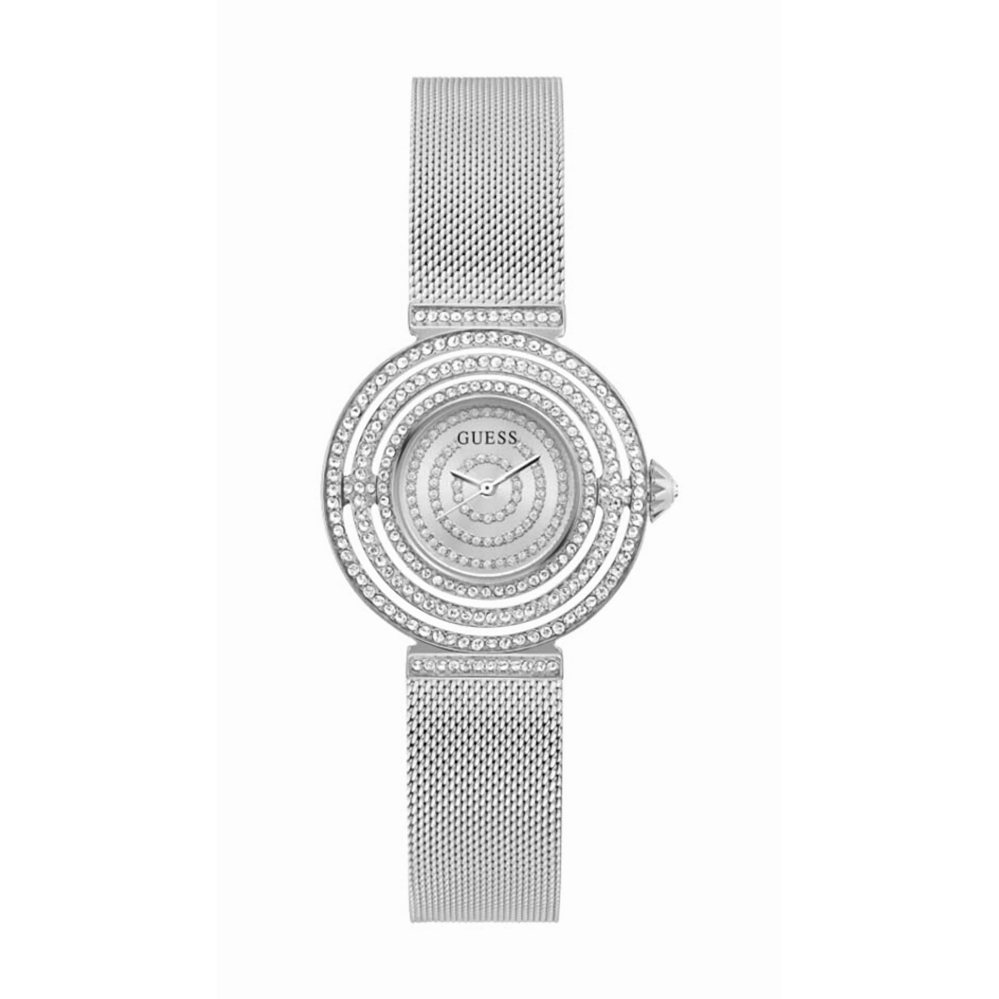 Guess - Reloj Para Mujer En Tono Plateado Con Carcasa De 36 Mm Y Resistente Al Agua