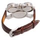 thumbnail image 2 of 3 Sub-esferas Cuarzo Hombres Militar Ejército Reloj Deportivo de Pulsera Correa de Cuero Marrón Oscuro/negro Puntero Luminoso Reloj Deportivo Reloj Militar Reloj Mecánico para Hombre, 2 of 6