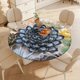 thumbnail image 4 of Plantas suculentas-theme Fitted Round Tablecloths Elastic Edged Table Covers Waterproof Table Cloth for Kitchen Holiday Party Tables Decor 150cm, 4 of 6