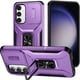 thumbnail image 1 of Funda Armada para Samsung Galaxy S23 FE con Tapa Deslizante y Soporte Magnético Giratorio Morado, 1 of 5