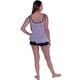 thumbnail image 4 of Pijama Mujer Autolistado azul XL, 4 of 5