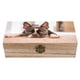 thumbnail image 1 of Boston Terrier Caja Organizadora de Madera Rústica - Caja Decorativa Multifuncional para Escritorio, Hogar, Oficina, Joyas y Manualidades, 1 of 6