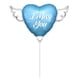 thumbnail image 1 of Globo Happy Heavenly Birthday I Miss You en forma de corazón azul, 1 of 3
