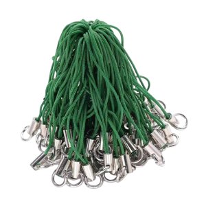 Bothyi - 100X Correas De Cuerda Para Teléfono Diy Cordones Para Teléfono Para Cámaras Llaveros Decoraciones Con Flash Verde Oscuro