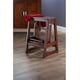 thumbnail image 5 of Taburete Winsome de madera de haya doble en nogal envejecido, 5 of 5