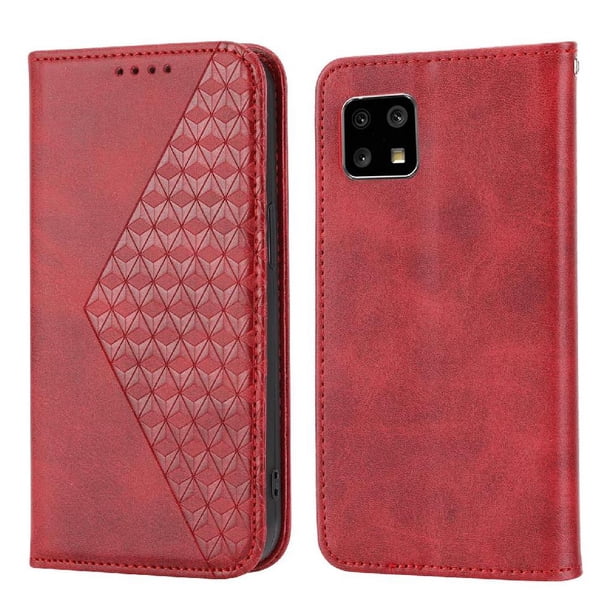 Funda Flip FOXDOCK para Motorola Moto G32 , Estilo Billetera con Diseño Rombo, Correa de Mano y Soporte, Uso Diario