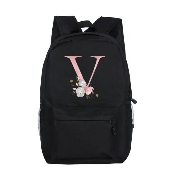 Personalized Girls School Bags Custom Letter with Name Print Backpack Kindergarten Children Schoolbag Teenage Kids Daypack Gifts