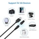 thumbnail image 3 of Cable de alimentación universal Powseed de 5 V, DC USB a DC, 5,5 x 2,1 mm, 3 of 7