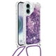 thumbnail image 1 of Funda FOXDOCK para iPhone 16 con Cuerda Ajustable, Brillo Líquido, Protección Antigolpes y Lente – Ideal para Regalo, 1 of 6