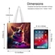 thumbnail image 5 of Corgi Bolso de tela con estampado de lienzo para mujer, bolsa de compras reutilizable y estética, con cremallera interior, regalo para mujer, 35 × 40 cm., 5 of 6