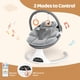 thumbnail image 2 of Columpio eléctrico para bebé RIVIPLOU, 5 velocidades, control remoto, 12 meses, gris, 2 of 7