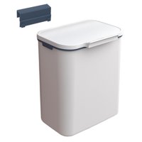 Bothyi - Cubo De Basura Para Colgar En La Pared Cubo De Basura Papelera Para Armario Cocina Oficina 9L Blanco