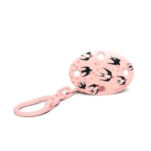 Suavinex - Broche Ovalado Gorrion Rosa