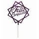 thumbnail image 1 of Deco Torta Acrilico F.C. Cuadrado Fucsia X1 Uni, 1 of 1