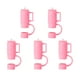 thumbnail image 1 of 5 Piezas De Cubiertas De Pajita De Silicona Lindos Tapones De Pajita 30 Cubiertas De Pajita De Taza De 40 Oz Rosa, 1 of 3