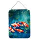 thumbnail image 1 of Letrero metálico de aluminio para colgar en pared o puerta con forma de pez koi, 30 x 40 cm, 1 of 3