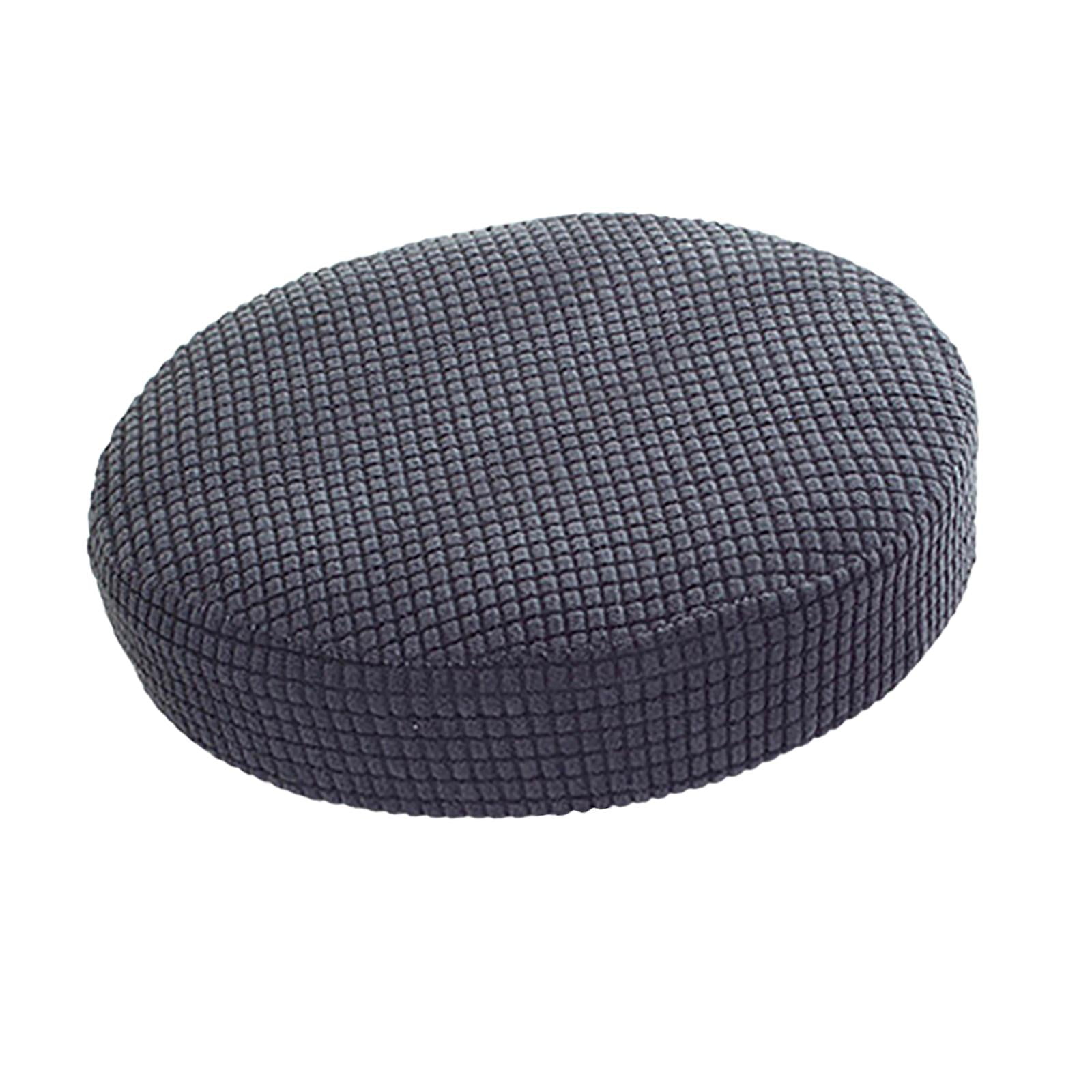 Magideal - Funda Elástica Para Taburete, Diámetro De 11 A 15 Pulgadas, Fundas De Fibra De Poliéster A Prueba De Polvo, Cojín Para Taburete De Bar, Uso , , Gris Oscuro Redondo Gris Oscuro Para 28-38cm