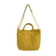 thumbnail image 1 of Bolso bandolera de lona de color liso para niña, bolso de estudiante portátil de lona de un solo hombro, 1 of 6
