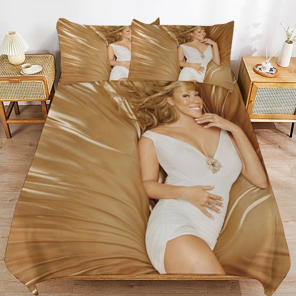 Mariah Carey Soft Zip Access Comfort Line Strong Fabric Handling Thread Weave Duvet Cover Sets Room Fit