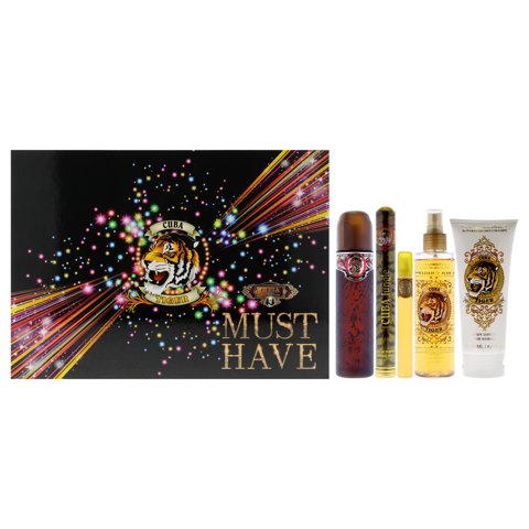 Set De Regalo Perfume Cuba Must Have Tiger Edp 95Ml 30Ml 14Ml 17Ml