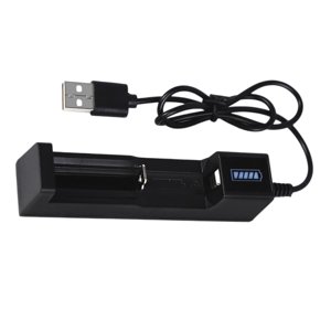 Magideal - Caja De De Baterías 18650, Adaptador De Inteligente De Carga Usb Abs De Ranura Inconfundible Para Baterías Recargables De Litio 3,7 V-4,2 V