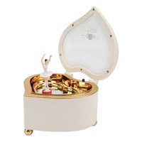 Genérica - Caja De Música Corazón Caja Musical Chica Bailarina Joyero 19*17.5*7Cm