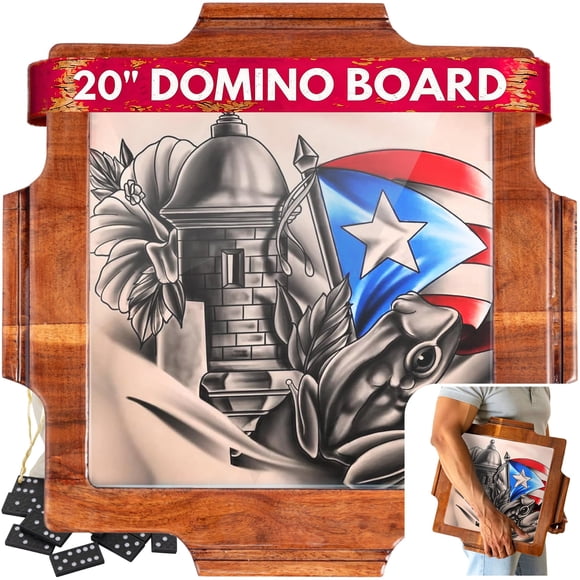 Mesa de dominó portátil TraditionTools 51 cm – Puerto Rico