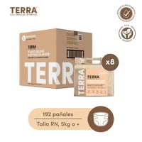 Pañales Biodegradables Terra Caja 8 Paquetes Talla Rn 192 Uns