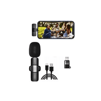 Genérico - Micrófono Corbatero Inalámbrico Compatible Con Iphone Ios