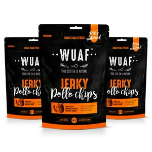 Pack 3Un. Jerky Chips Pollo Wuaf 40Gr