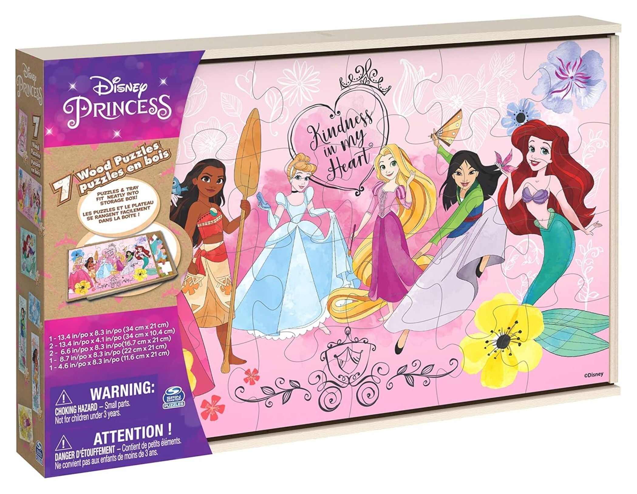 Games - Puzzle De Madera Princesas 7 En 1