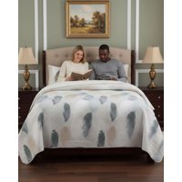 Myl Todo Hogar - Cubrecama Quilt King Con Chiporro Diseño Elegante