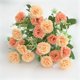 thumbnail image 4 of Xiao Hua 4 Paquetes de Lilas Simuladas, Claveles, Bolas Bordadas, Ramos de Flores, Decoraciones de Flores de Plástico, Decoraciones de Boda, Centro de Mesa de Comedor, Naranja, 4 of 4