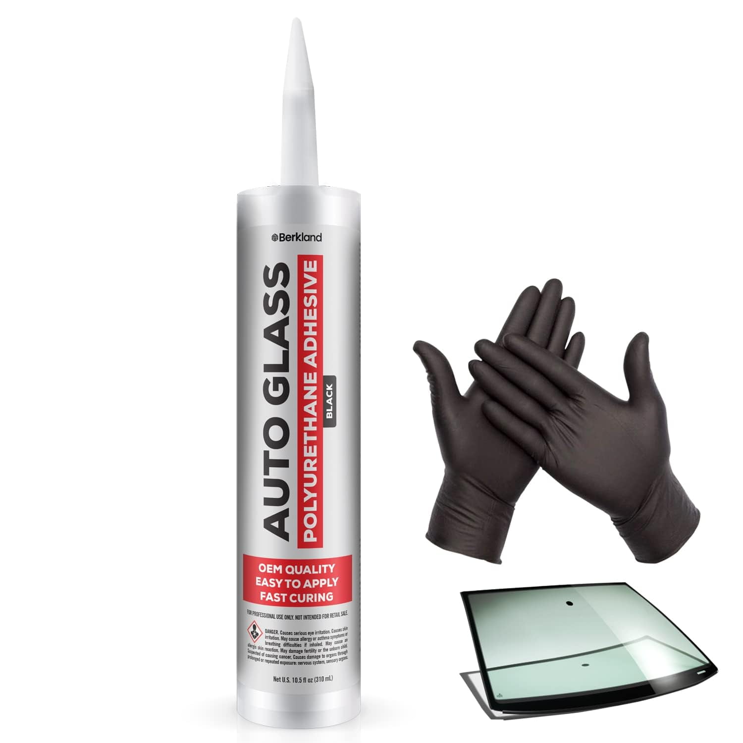 Adhesivo Para Parabrisas Berkland Polyurethane Fast Cure Negro