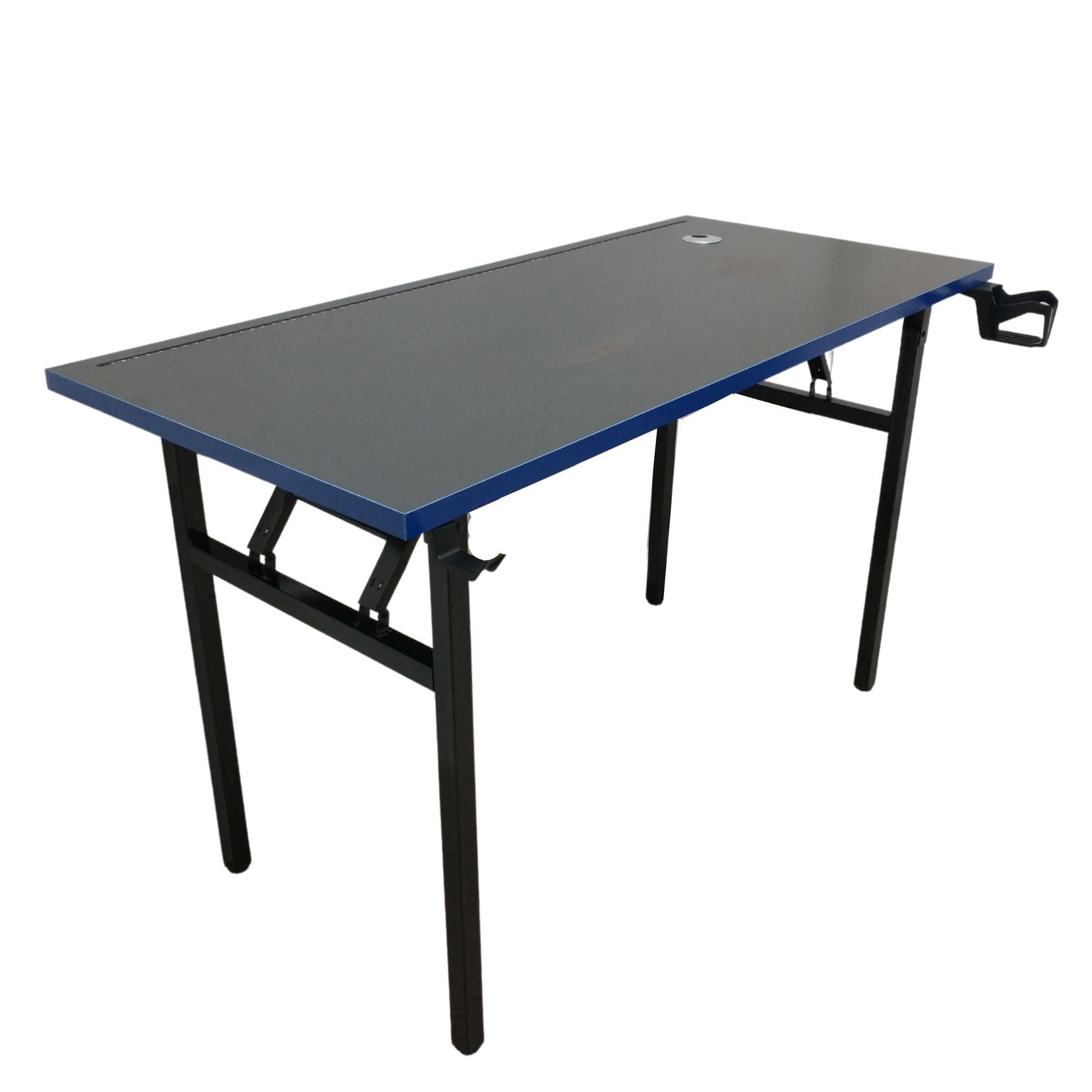 Velazio - Mesa Plegable Para Trabajos Pesados Uso Industrial 130 Cm Patas De Fierro Azul