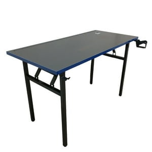 Velazio - Mesa Plegable Para Trabajos Pesados Uso Industrial 130 Cm Patas De Fierro Azul